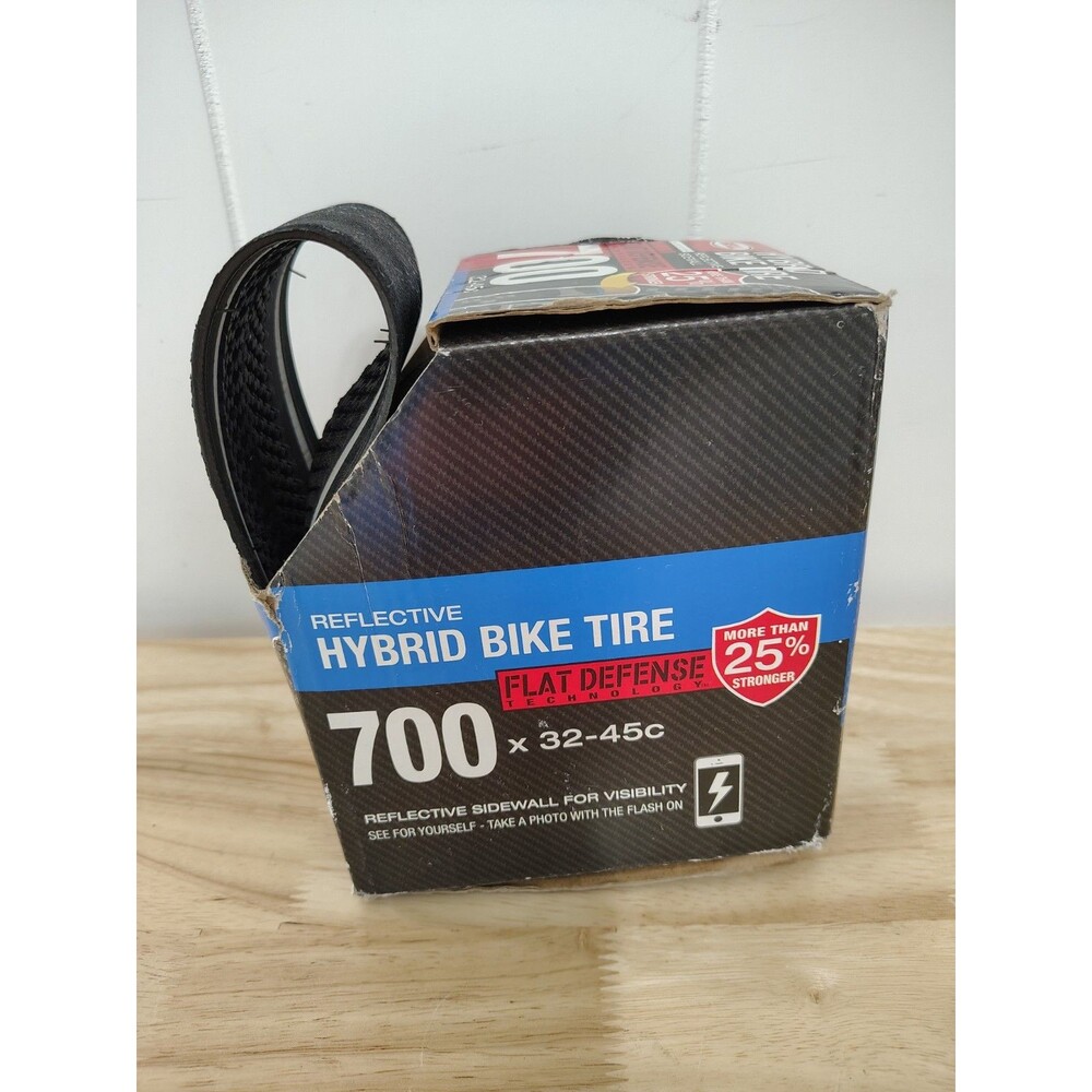 BELL REFLECTIVE HYBRID BIKE TIRE FLAT DEFENSE TIRE  700 x 32-45c